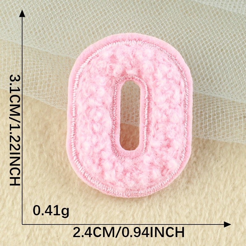 Mini Number Chenille Patch