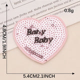 Sequin Heart Embroidered Patch