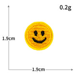 Smiley Heart Embroidered Patch