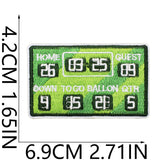 Football Embroidered Patch