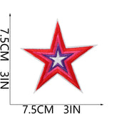 Star Lip Embroidered Patch