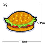 Burger Fries Embroidered Patch