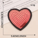 Sequin Heart Embroidered Patch