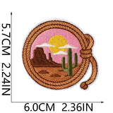 Western Cowboy Embroidered Patch