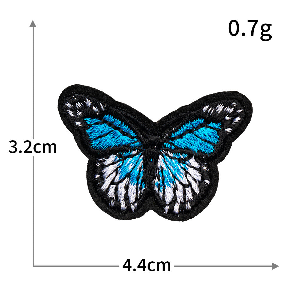 Mini Butterfly Bee Embroidered Patch