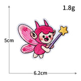 Pink Cartoon Embroidered Patch