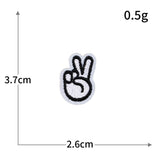 Hand Gesture Embroidered Patch