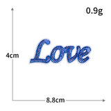 LOVE Heart Sequin Patch