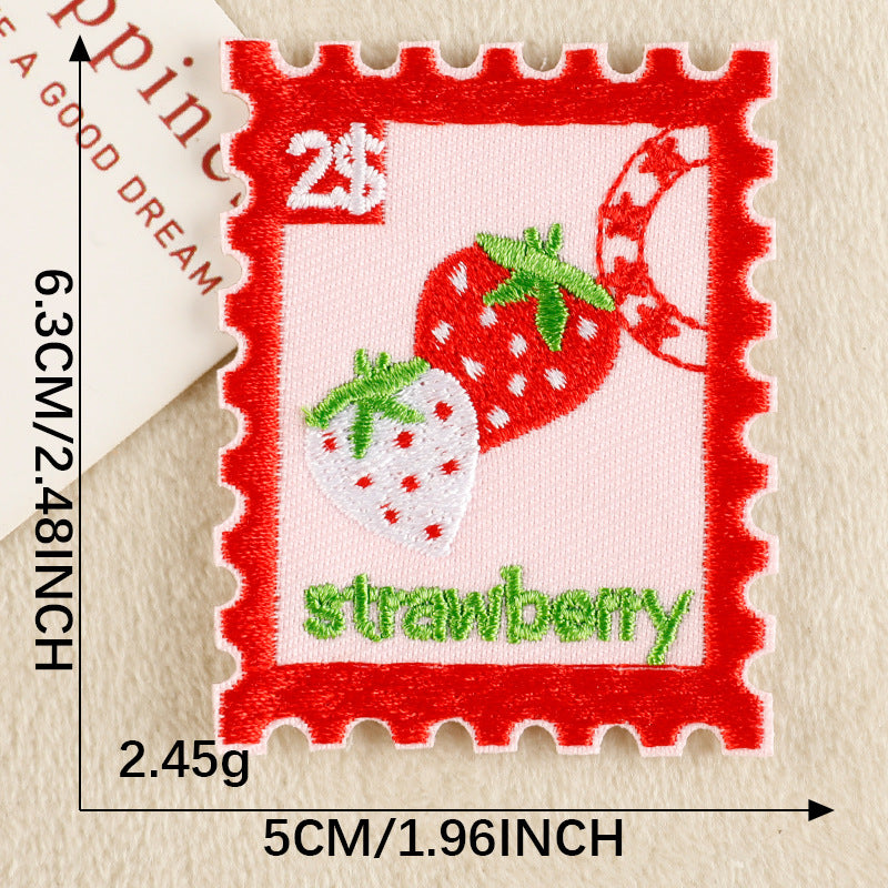 Strawberry Fruit Embroidered Patch