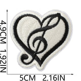 Music Note Embroidered Patch