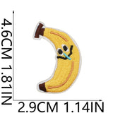 Orange Banana Embroidered Patch