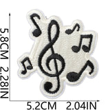 Music Note Embroidered Patch