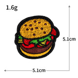 Burger Fries Embroidered Patch