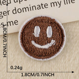 Heart Smiley Embroidered Patch