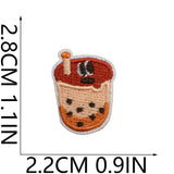Mini Drink Cup Embroidered Patch