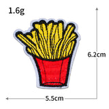Burger Fries Embroidered Patch