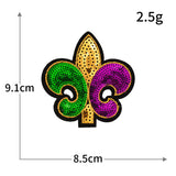 WOW YES NO Sequin Patch