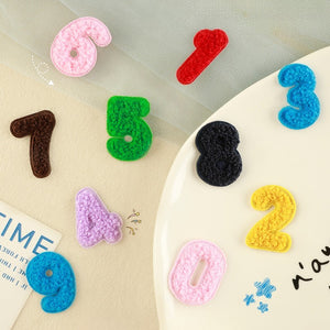Mini Number Chenille Patch