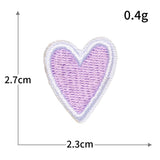 Smiley Heart Embroidered Patch