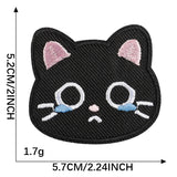 Self-Adhesive Black and White Cat Patch