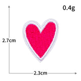 Smiley Heart Embroidered Patch