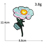 Rose Plum Blossom Embroidered Patch
