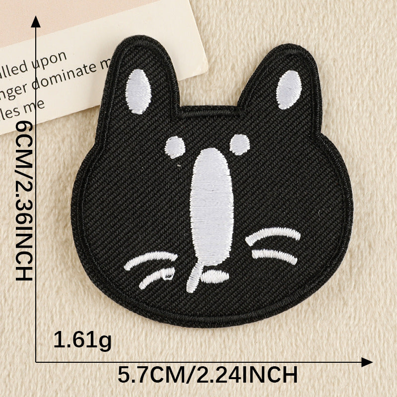 Self-Adhesive Cat Embroidered Patch