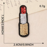 Sequin Rose Embroidered Patch