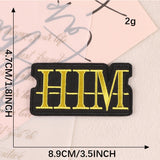 Self-Adhesive English Letter Embroidered Patch