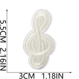 Music Note Embroidered Patch