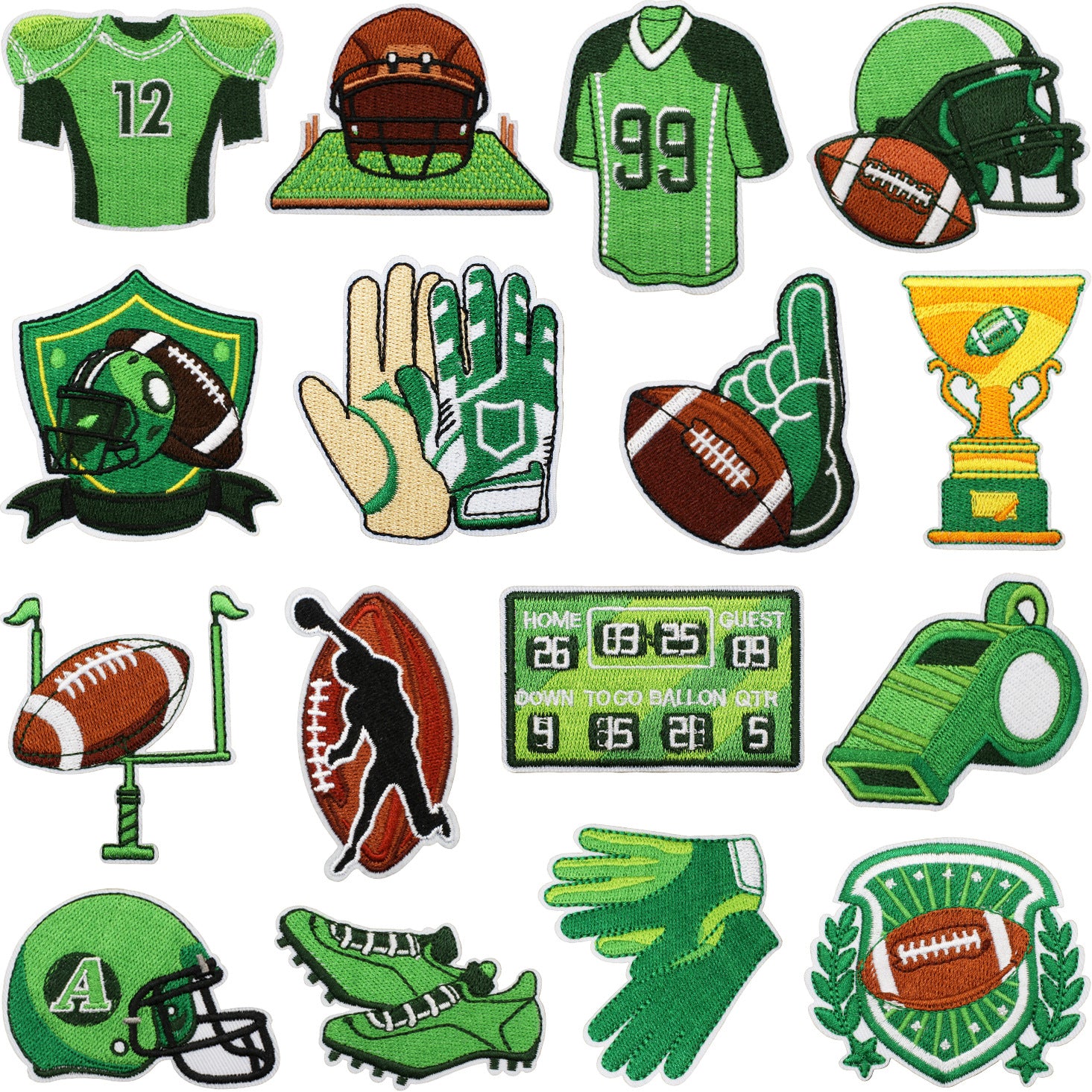 Football Embroidered Patch