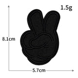 Hand Gesture Embroidered Patch