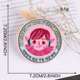 Round Character Embroidered Patch