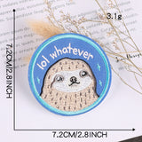 Round Character Embroidered Patch