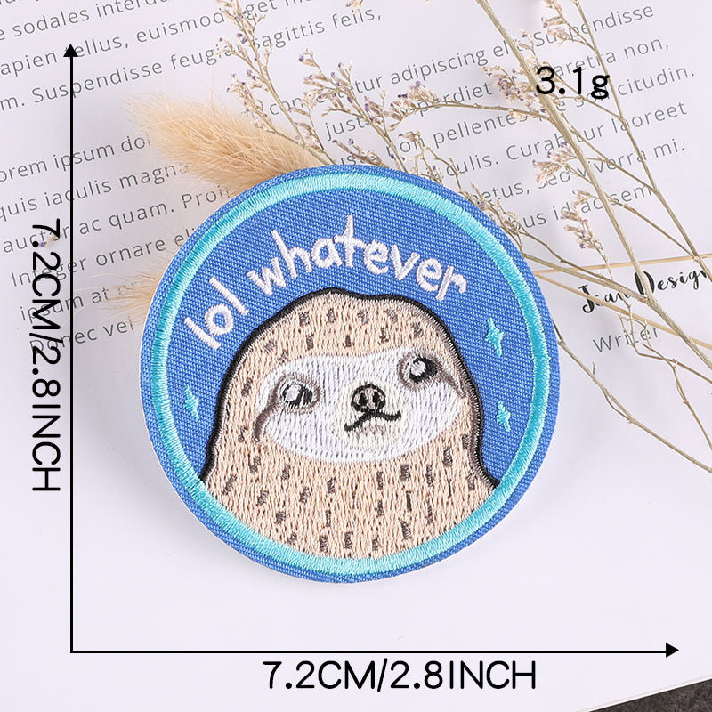 Round Character Embroidered Patch