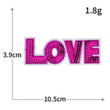 LOVE Heart Sequin Patch
