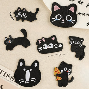 Self-Adhesive Cat Embroidered Patch