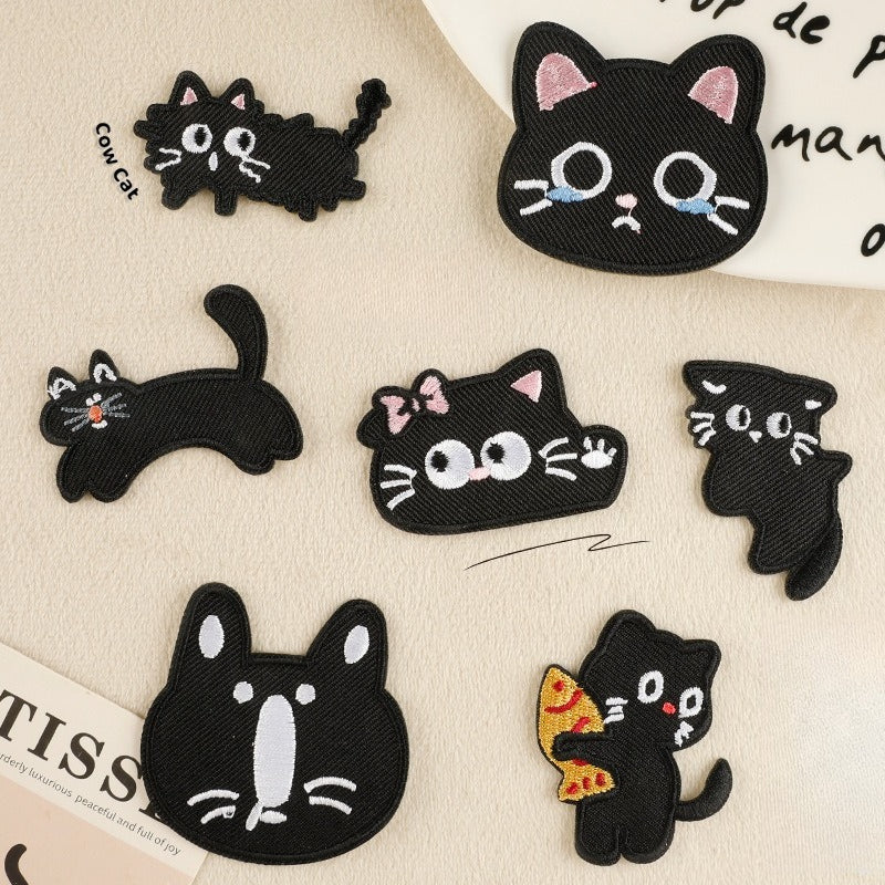 Self-Adhesive Cat Embroidered Patch