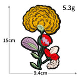 Rose Plum Blossom Embroidered Patch