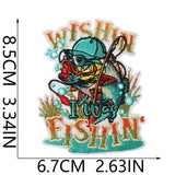 Vintage Fishing Embroidered Patch