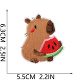Surfing Capybara Embroidered Patch