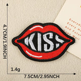 Red Lip Embroidered Patch