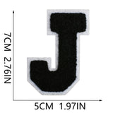 Black Letter Chenille Patch