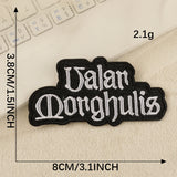 Cartoon English Embroidered Patch