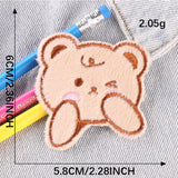 Self-Adhesive Teddy Bear Embroidered Patch