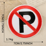 Round Warning Badge Patch