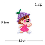 Pink Cartoon Embroidered Patch