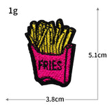 Burger Fries Embroidered Patch