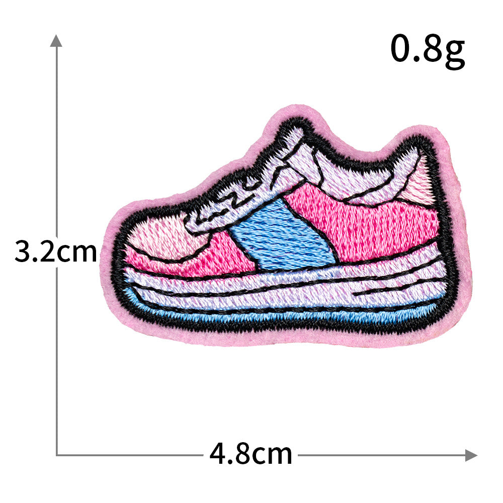 Mini Pink Embroidered Patch
