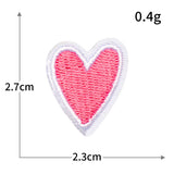 Smiley Heart Embroidered Patch